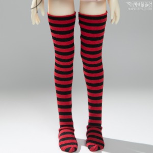 娃娃饰品 KDF Stripe Stocking Red