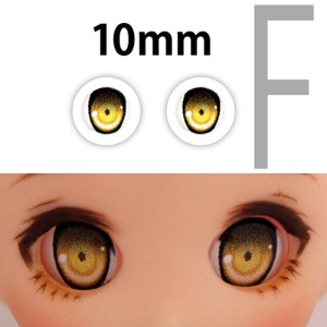 娃娃眼珠 Parabox 10mm Animation F Type Eyes - Yellow