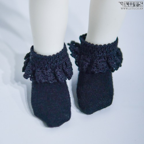 娃娃饰品 HDF Lace Socks Black