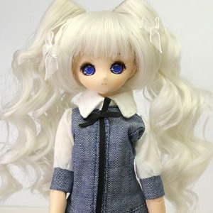 娃娃眼珠 Parabox Twin Tail Hair - White