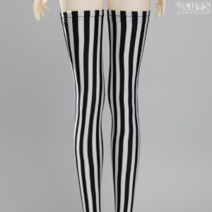娃娃饰品 SDF Length Stripe Stocking Black